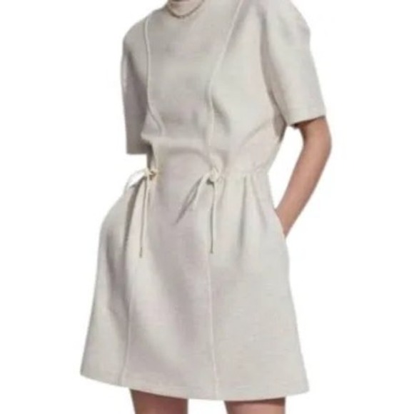 Varley Dress Drawstring Waist Jersey Mini Dress - Picture 5 of 11